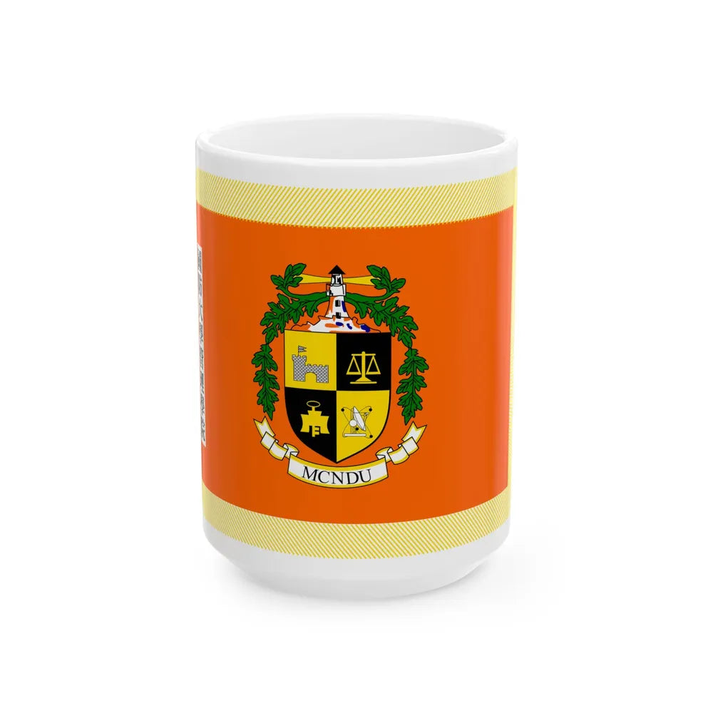 ROC NDU Management College Flag (China) White Coffee Mug 15oz - Go Mug Yourself