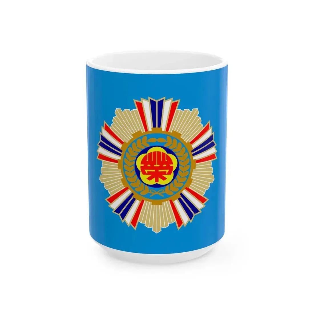ROC Veterans Affairs Council Flag (China) White Coffee Mug 15oz - Go Mug Yourself