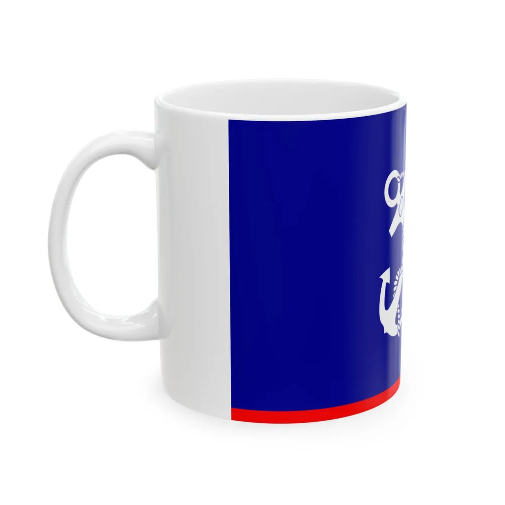 ROC Vice Minister of Marine Flag (China) White Coffee Mug - Go Mug Yourself