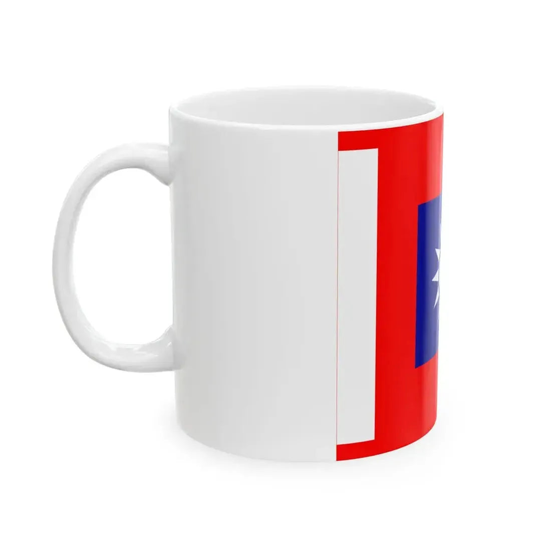 ROCA Battalion Flag 1953 (China) White Coffee Mug - Go Mug Yourself