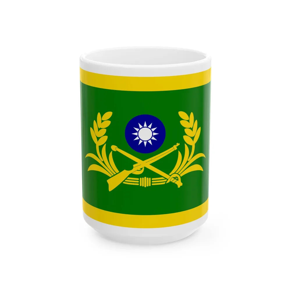 ROCA Deputy Commander-in-Chiefs Flag (China) White Coffee Mug 15oz - Go Mug Yourself