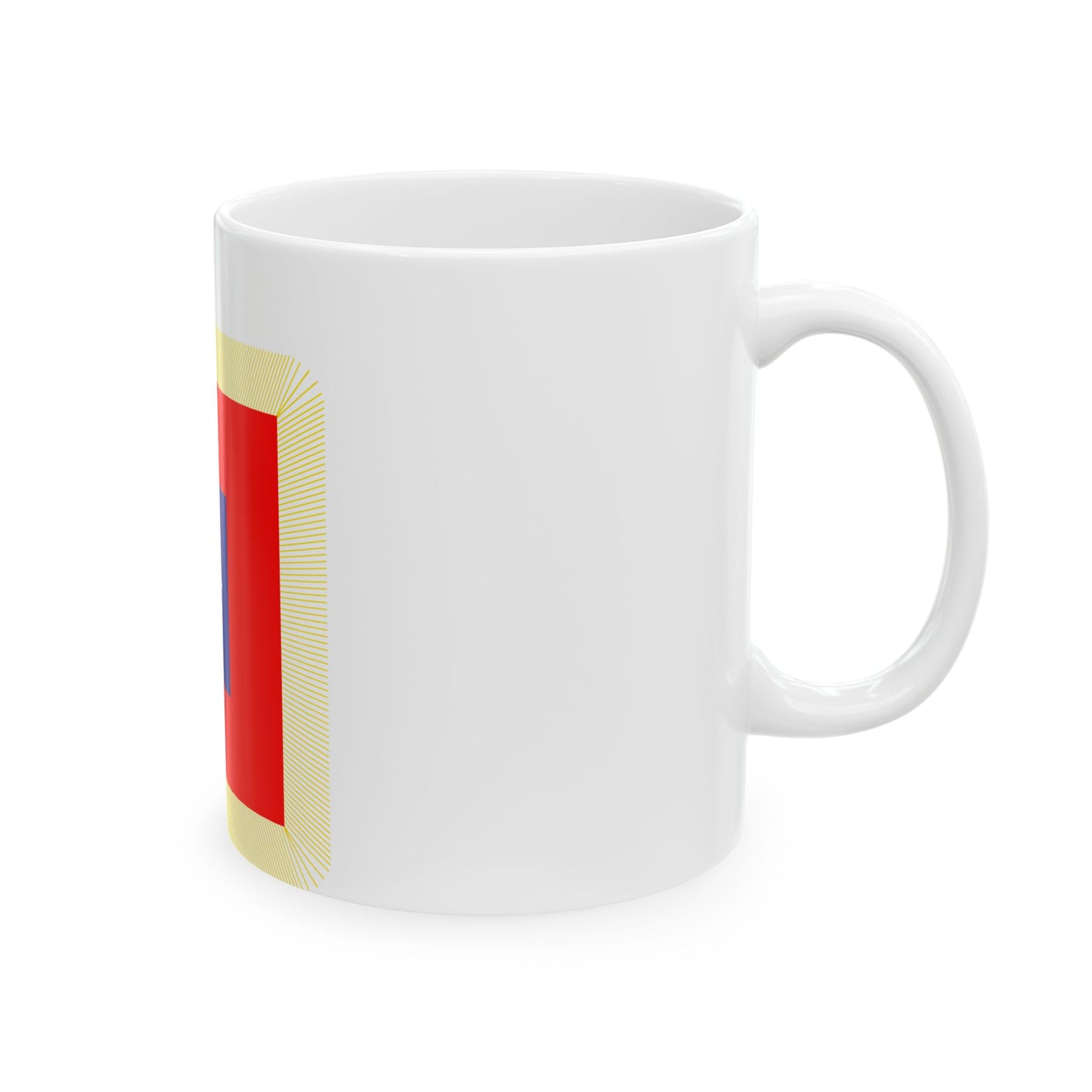 ROCA Division Flag 1953 (China) White Coffee Mug-Go Mug Yourself