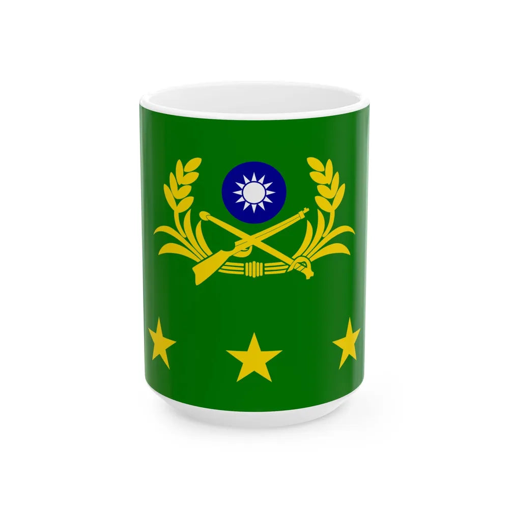 ROCA Generals Flag (China) White Coffee Mug 15oz - Go Mug Yourself