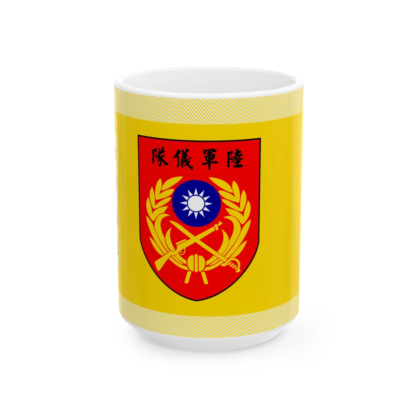 ROCA Honor Guard Flag (China) White Coffee Mug-15oz-Go Mug Yourself
