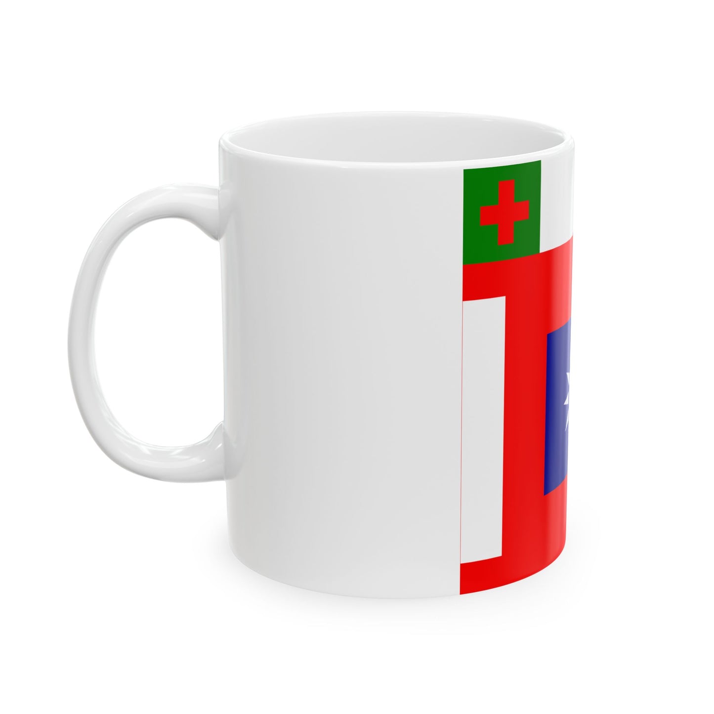 ROCA Hospital Flag 1934 (China) White Coffee Mug-Go Mug Yourself