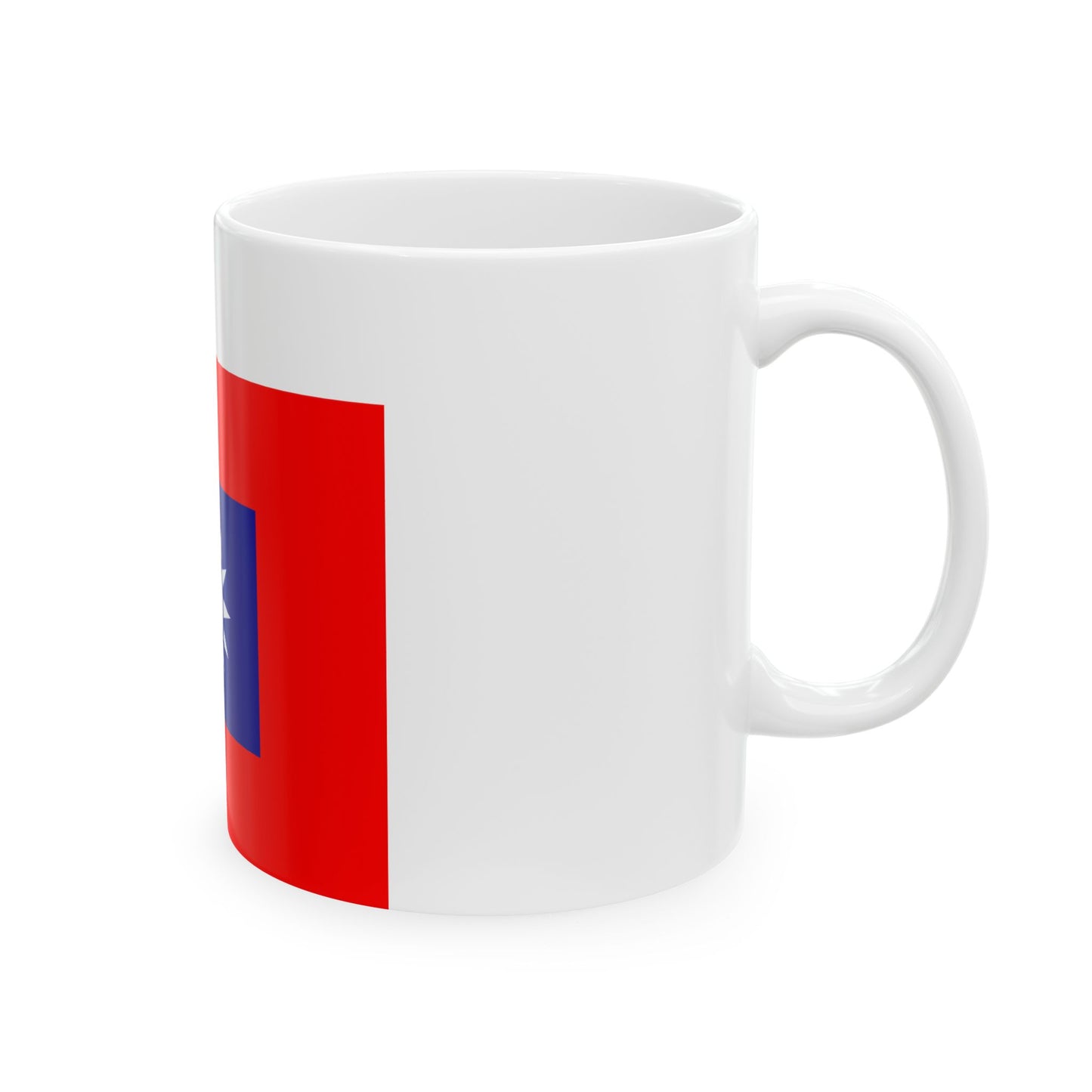 ROCA Hospital Flag 1934 (China) White Coffee Mug-Go Mug Yourself