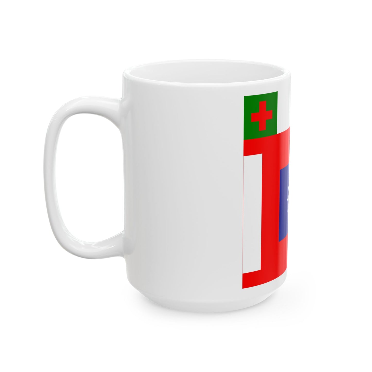 ROCA Hospital Flag 1934 (China) White Coffee Mug-Go Mug Yourself
