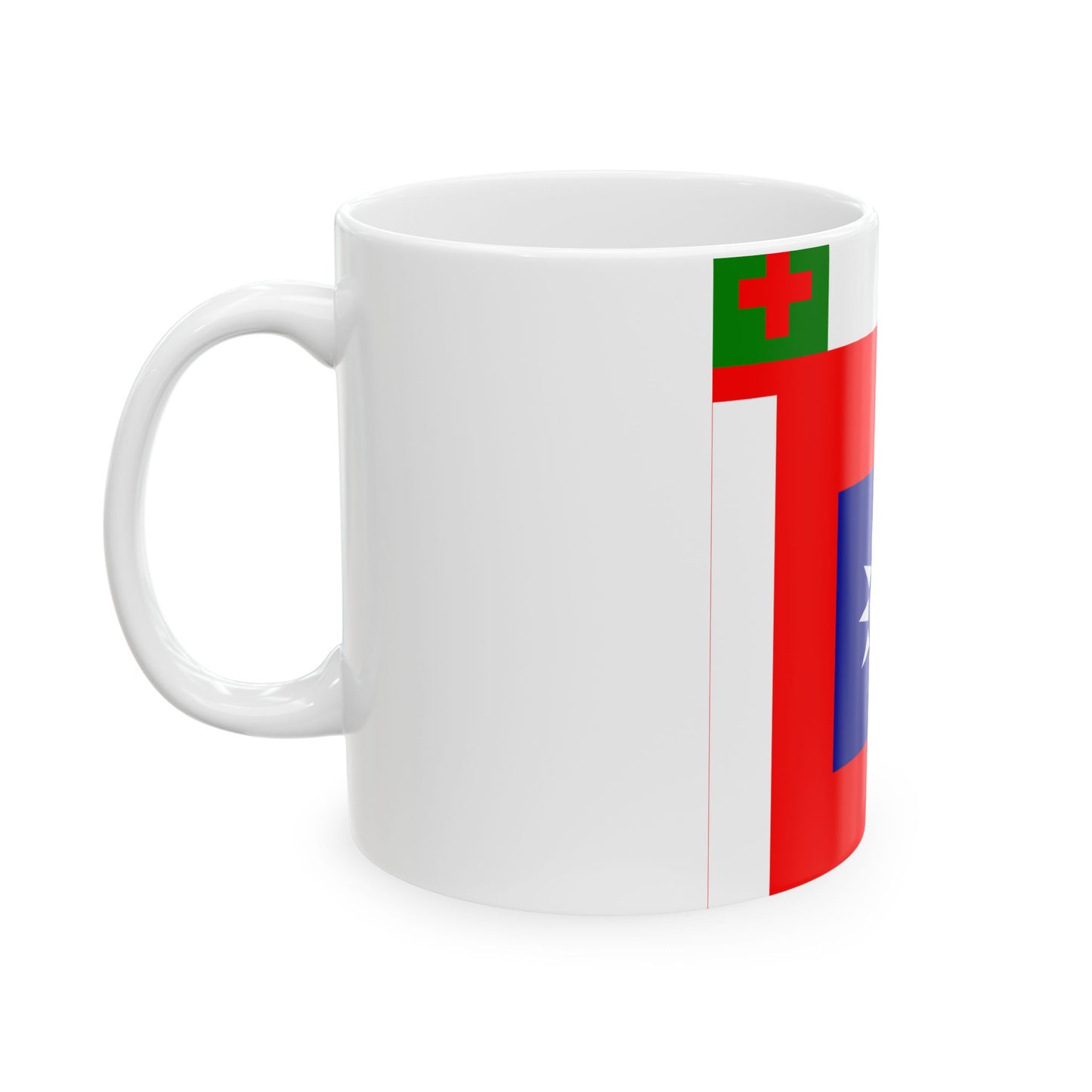ROCA Hospital Flag 1935 (China) White Coffee Mug-Go Mug Yourself