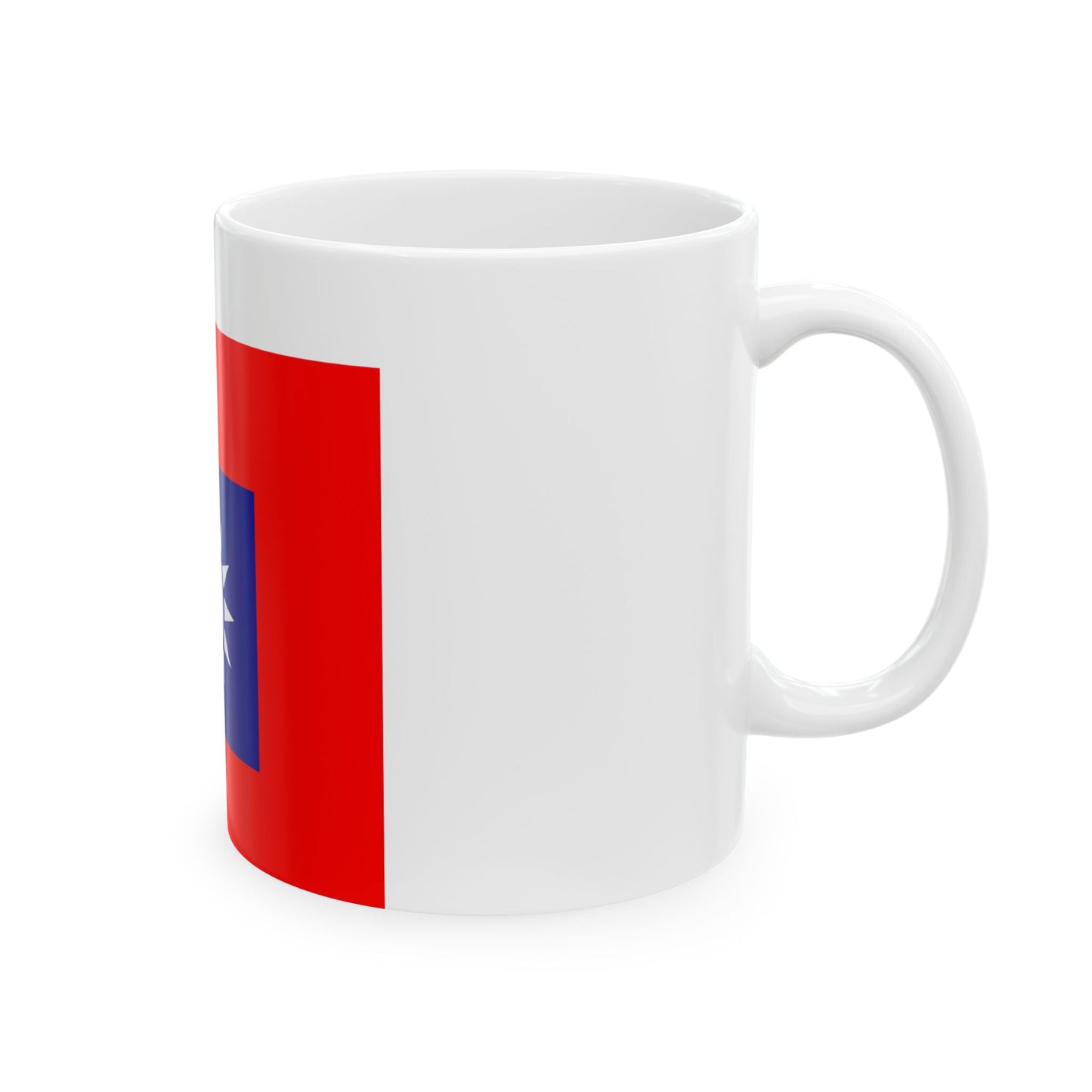 ROCA Hospital Flag 1935 (China) White Coffee Mug-Go Mug Yourself