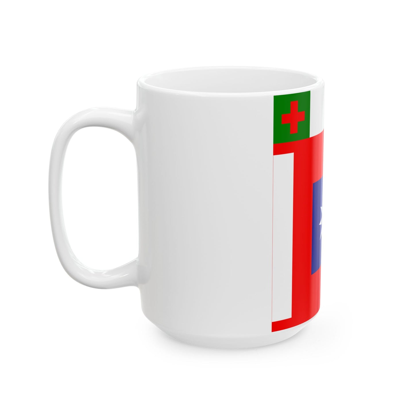 ROCA Hospital Flag 1935 (China) White Coffee Mug-Go Mug Yourself