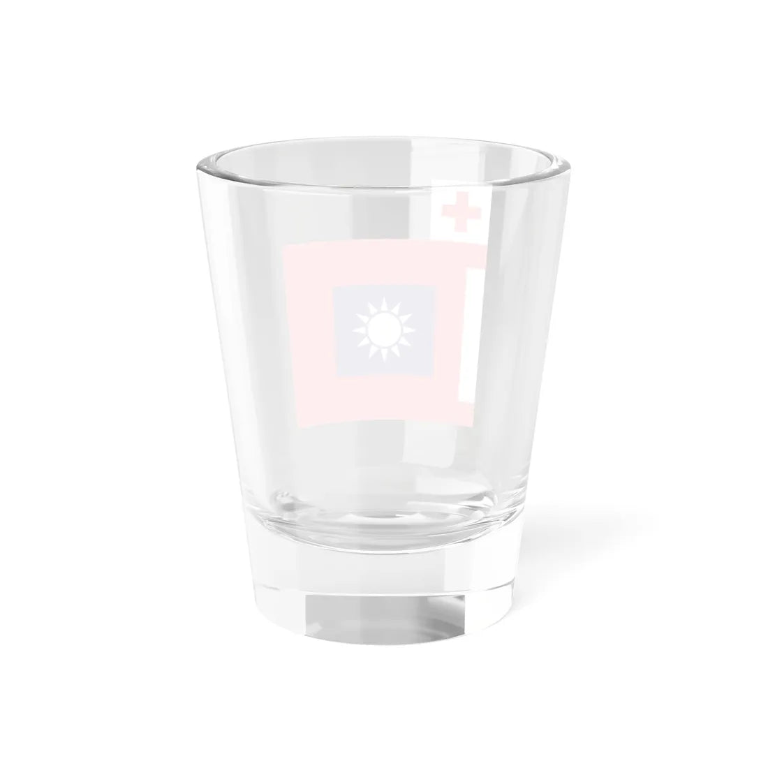 ROCA Hospital Flag 1953 (China) Shot Glass 1.5oz - Go Mug Yourself