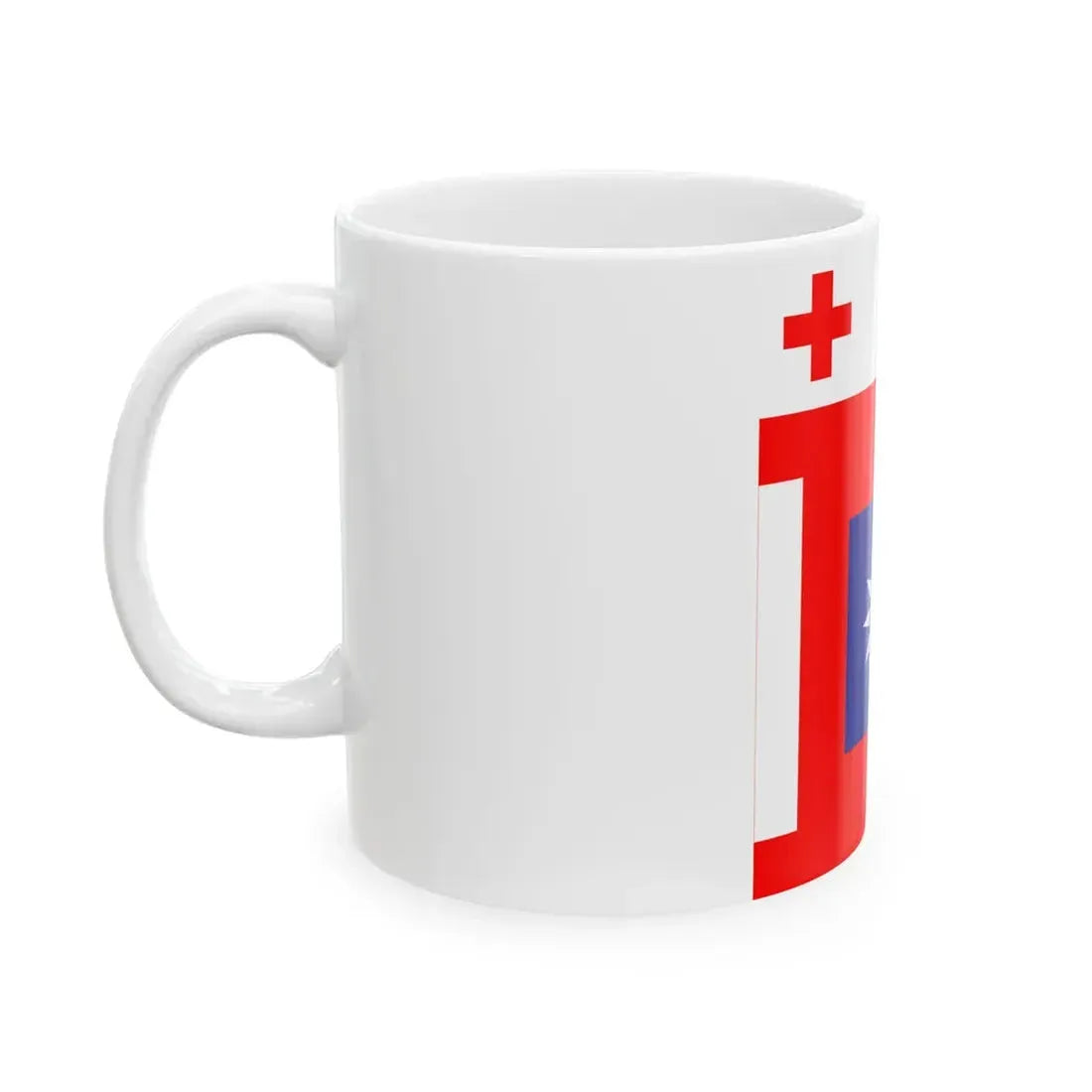 ROCA Hospital Flag 1953 (China) White Coffee Mug - Go Mug Yourself