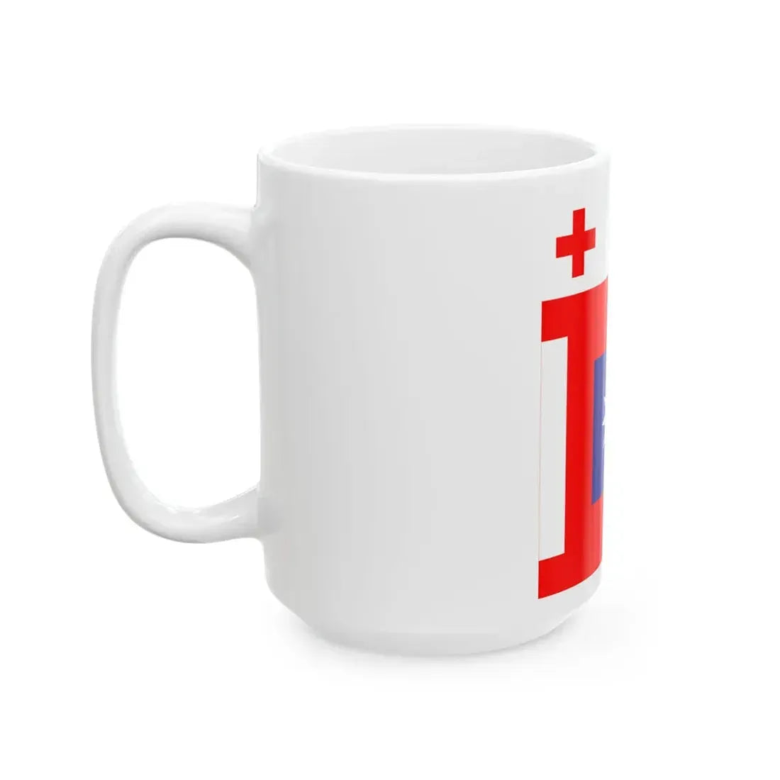 ROCA Hospital Flag 1953 (China) White Coffee Mug - Go Mug Yourself