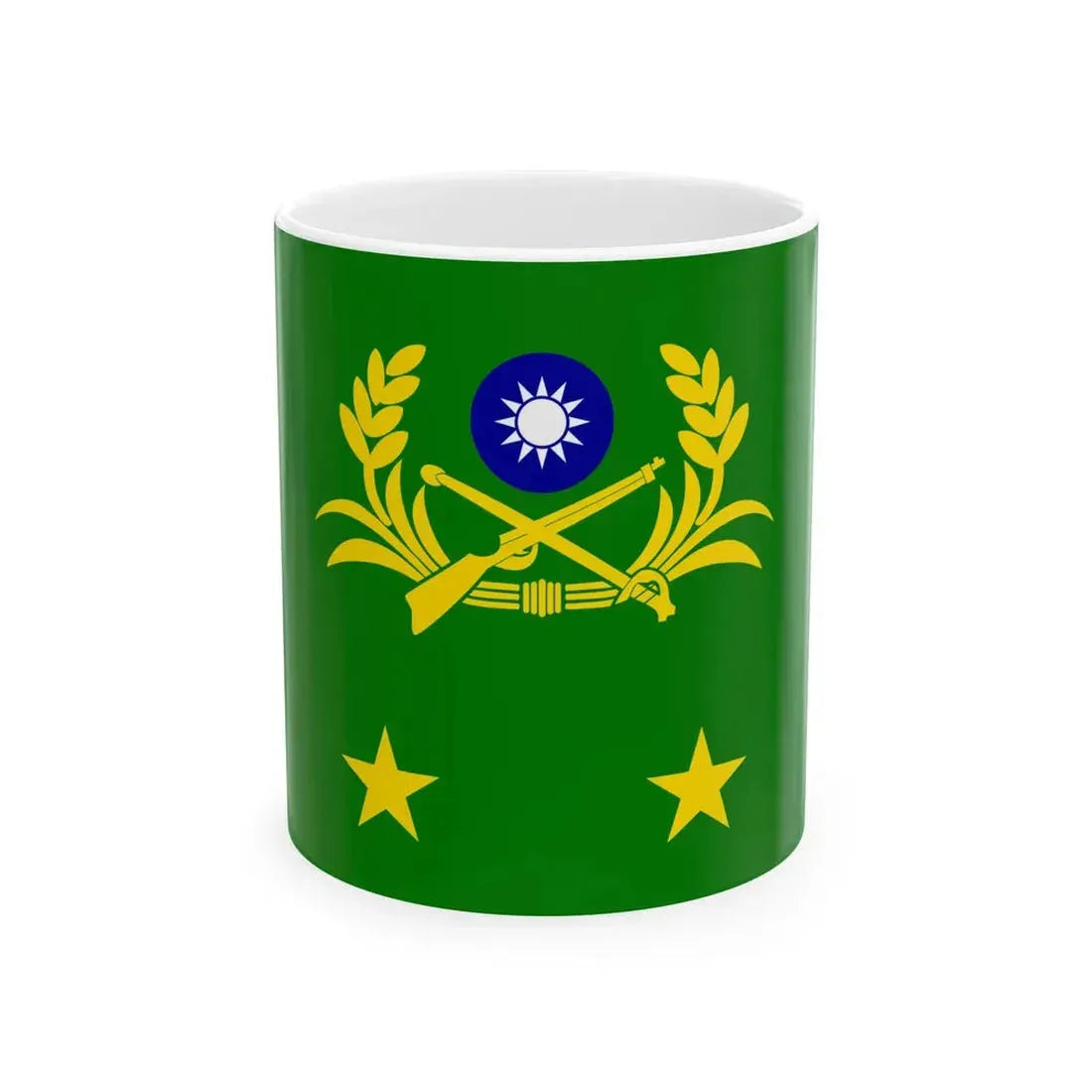 ROCA Lieutenant Generals Flag (China) White Coffee Mug 11oz - Go Mug Yourself