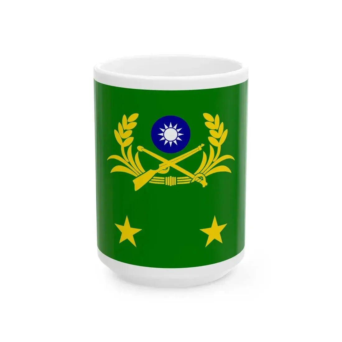 ROCA Lieutenant Generals Flag (China) White Coffee Mug 15oz - Go Mug Yourself