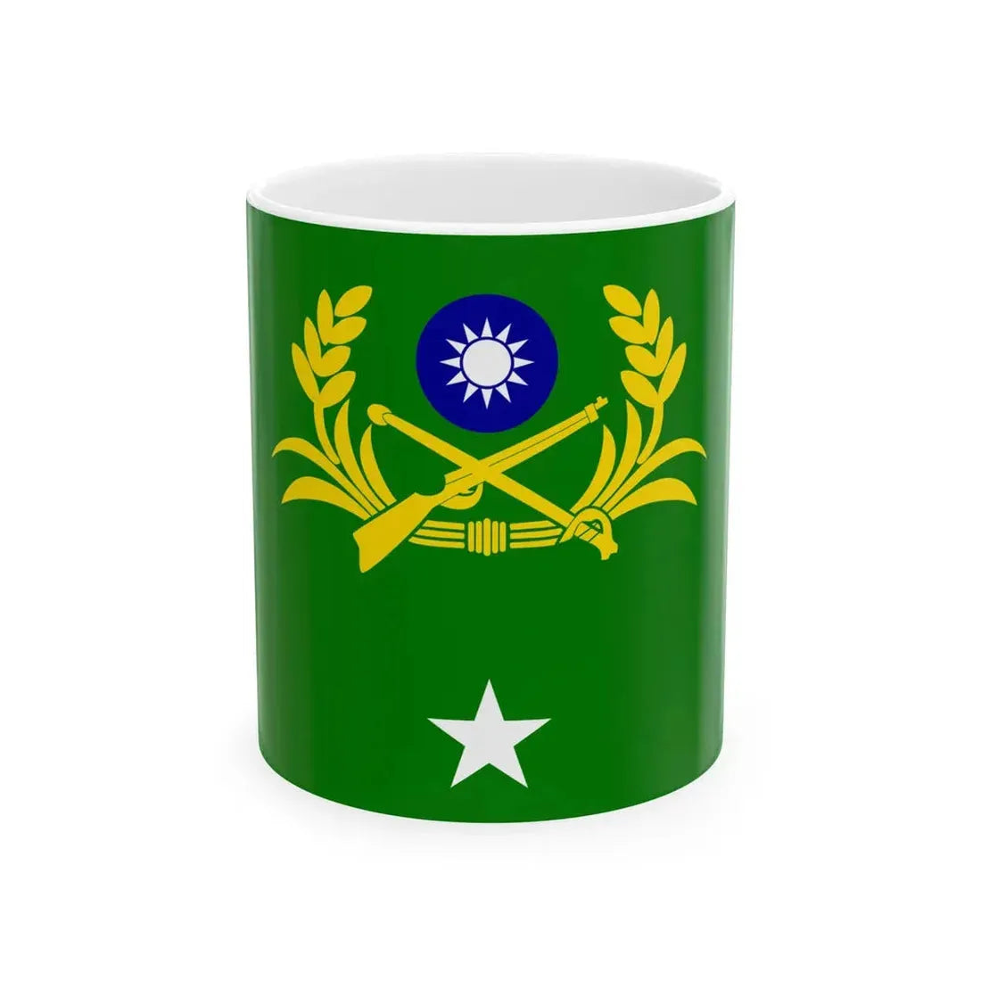 ROCA Major Generals Flag 1958 (China) White Coffee Mug 11oz - Go Mug Yourself
