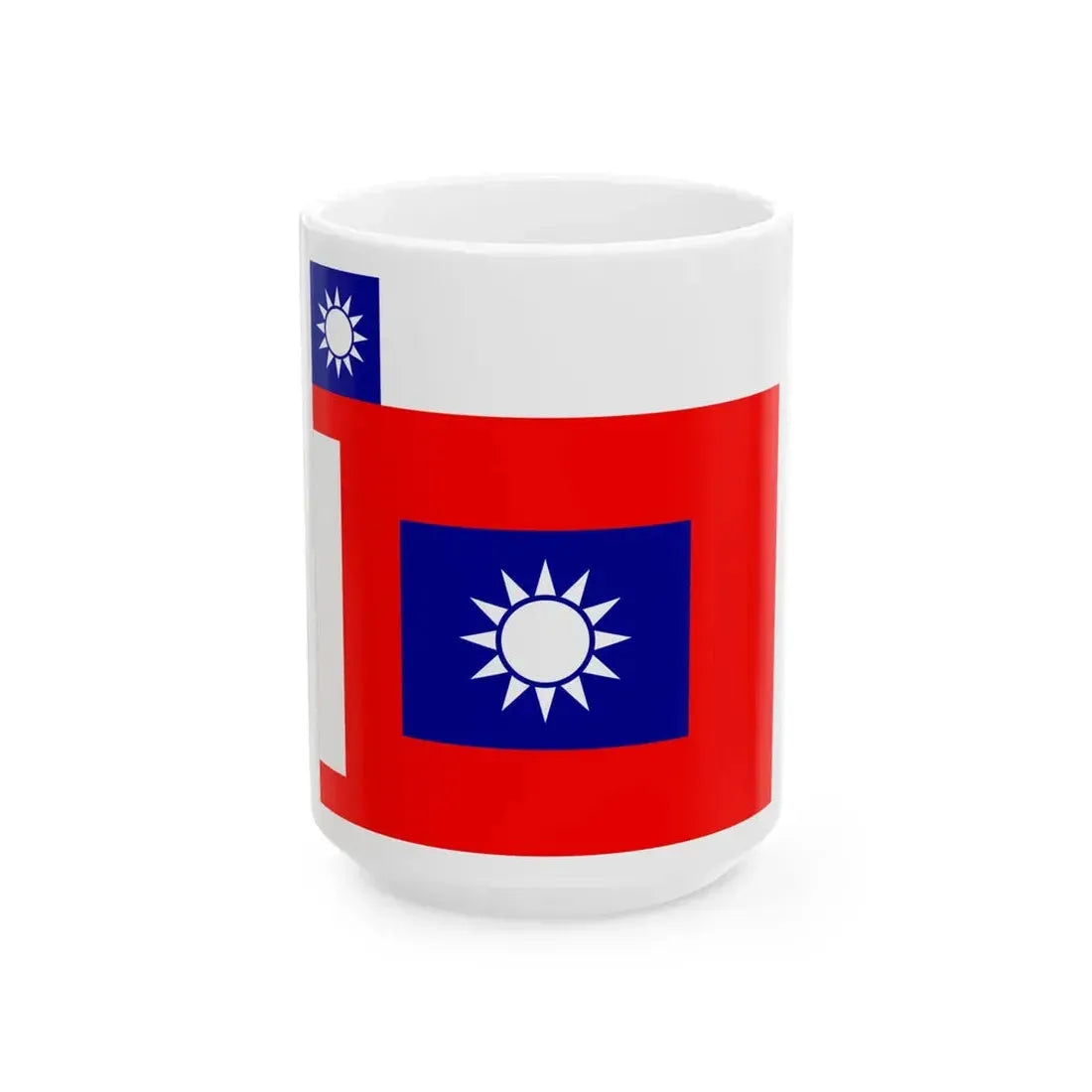 ROCA Political Warfare Flag 1934 (China) White Coffee Mug 15oz - Go Mug Yourself