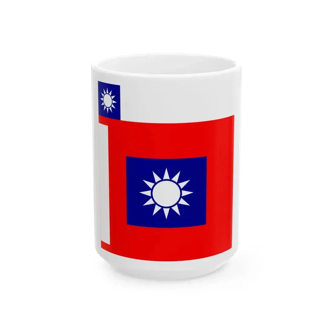 ROCA Political Warfare Flag 1935 (China) White Coffee Mug 15oz - Go Mug Yourself