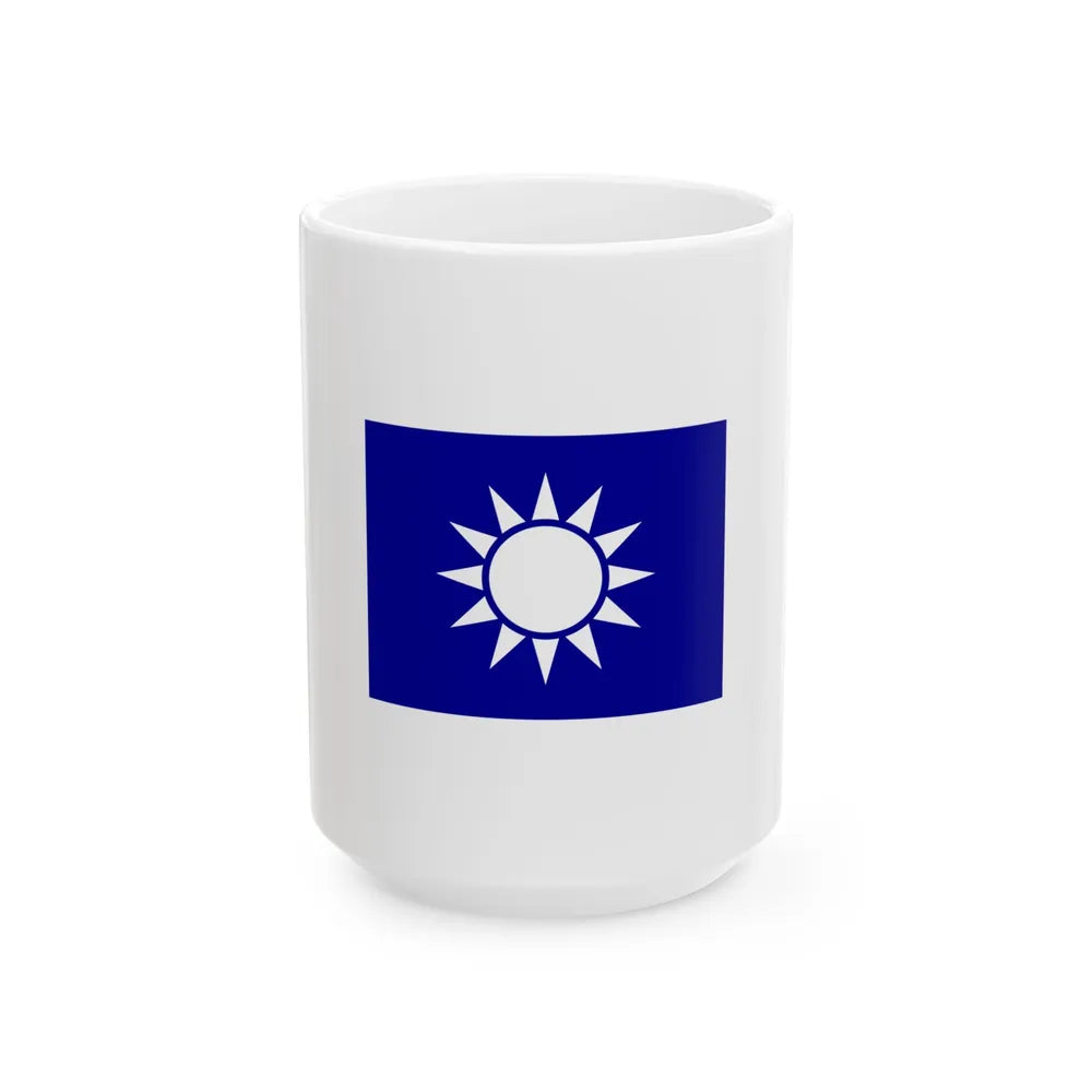 ROCA Regiment Flag 1934-Military Engineering (China) White Coffee Mug 15oz - Go Mug Yourself