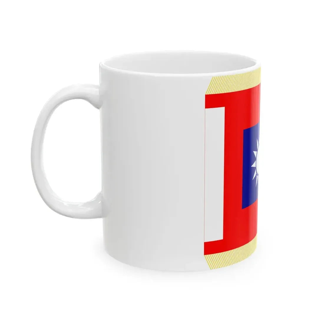 ROCA Regiment Flag 1953 (China) White Coffee Mug - Go Mug Yourself