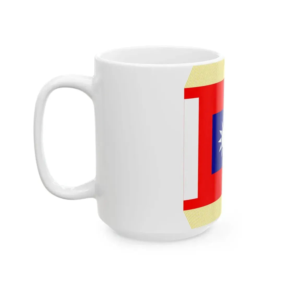 ROCA Regiment Flag 1953 (China) White Coffee Mug - Go Mug Yourself