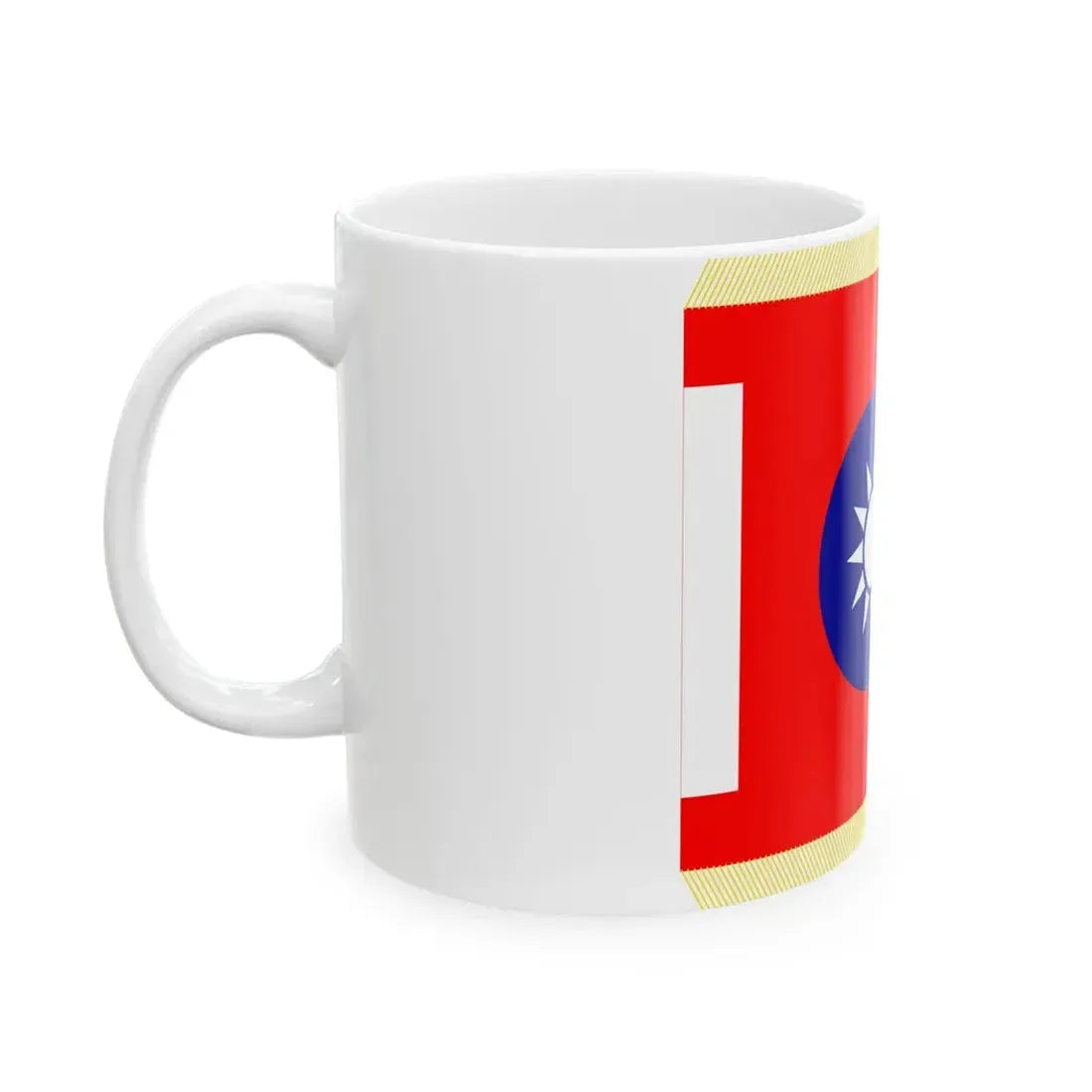 ROCA School Flag 1953 (China) White Coffee Mug - Go Mug Yourself