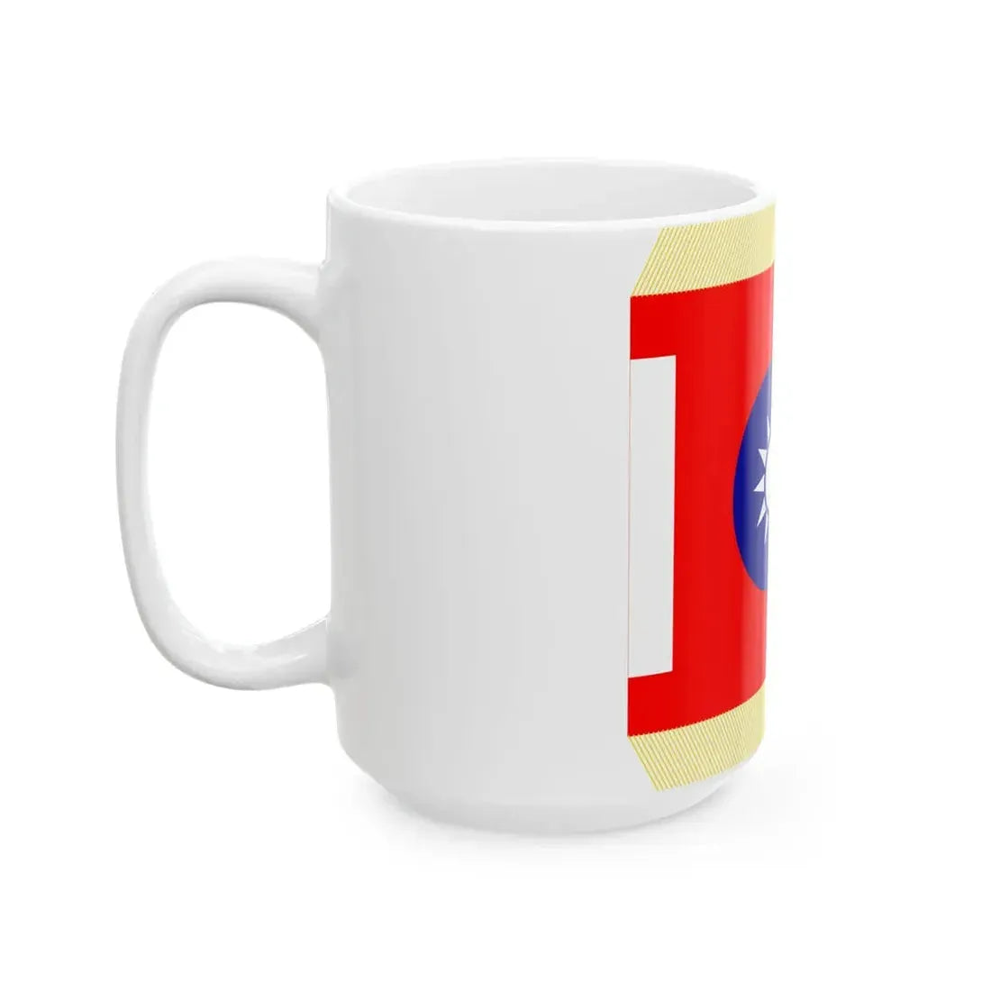 ROCA School Flag 1953 (China) White Coffee Mug - Go Mug Yourself