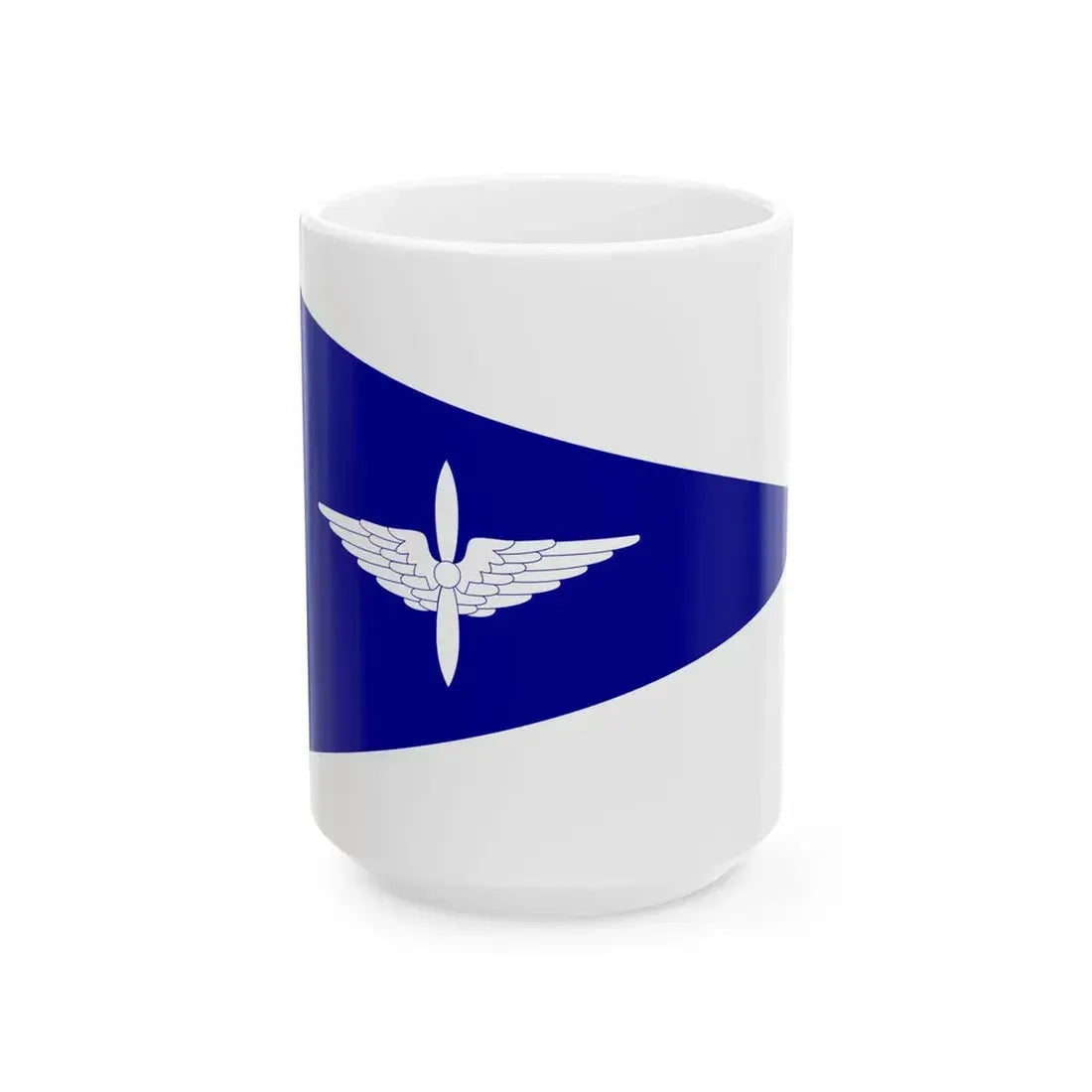 ROCAF Captains Flag 1948 (China) White Coffee Mug 15oz - Go Mug Yourself