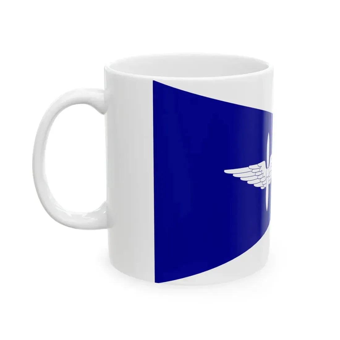 ROCAF Captains Flag 1948 (China) White Coffee Mug - Go Mug Yourself