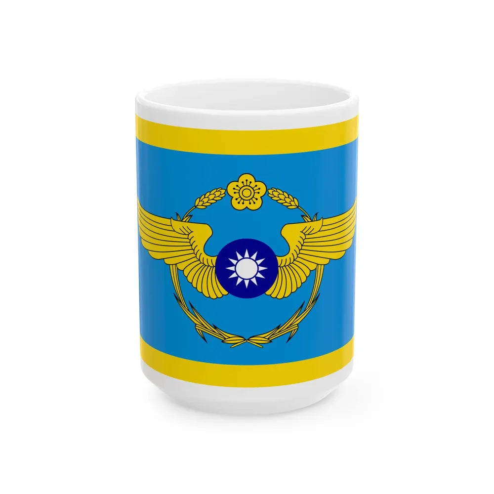ROCAF Deputy Commander-in-Chiefs Flag 1958 (China) White Coffee Mug 15oz - Go Mug Yourself