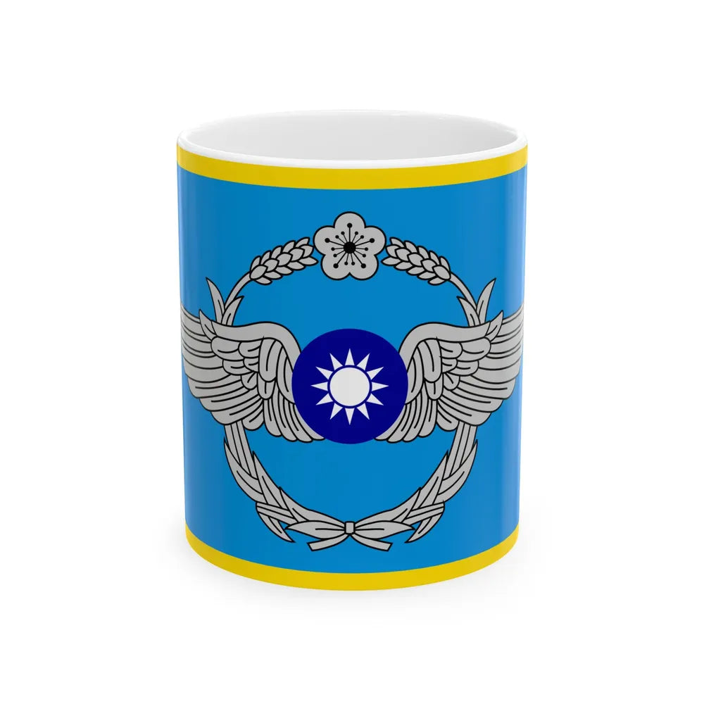 ROCAF Deputy Commander-in-Chiefs Flag (China) White Coffee Mug 11oz - Go Mug Yourself