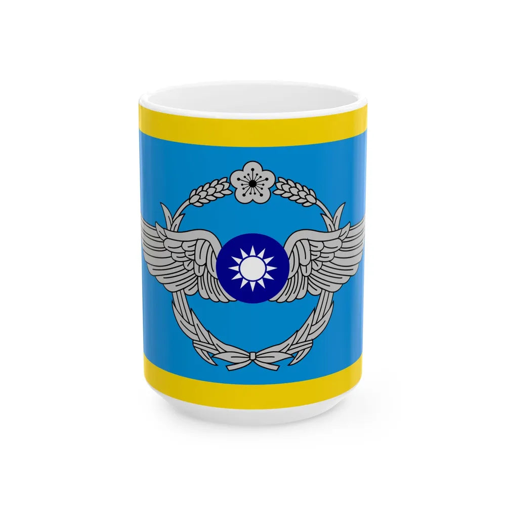 ROCAF Deputy Commander-in-Chiefs Flag (China) White Coffee Mug 15oz - Go Mug Yourself