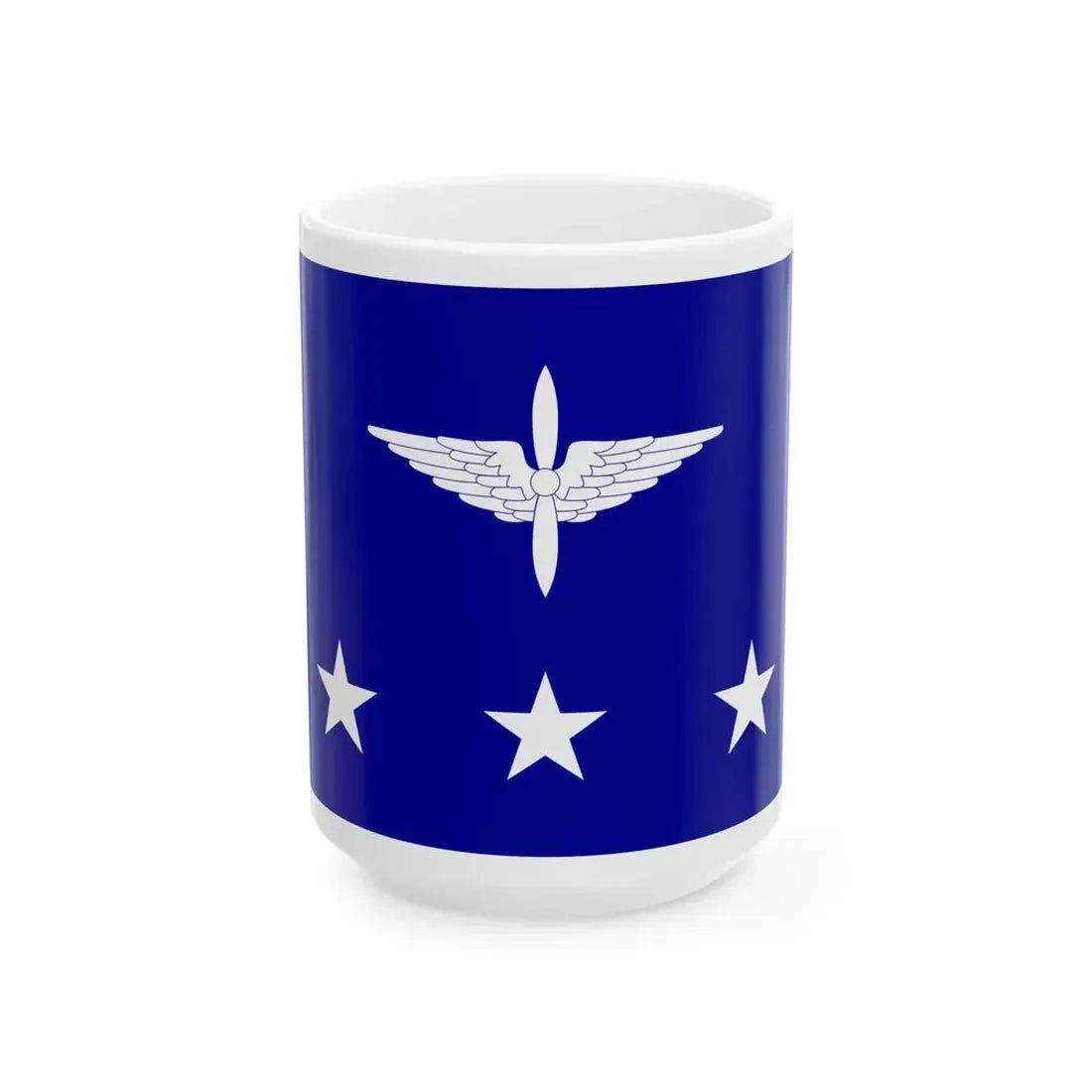 ROCAF Generals Flag 1937 (China) White Coffee Mug 15oz - Go Mug Yourself