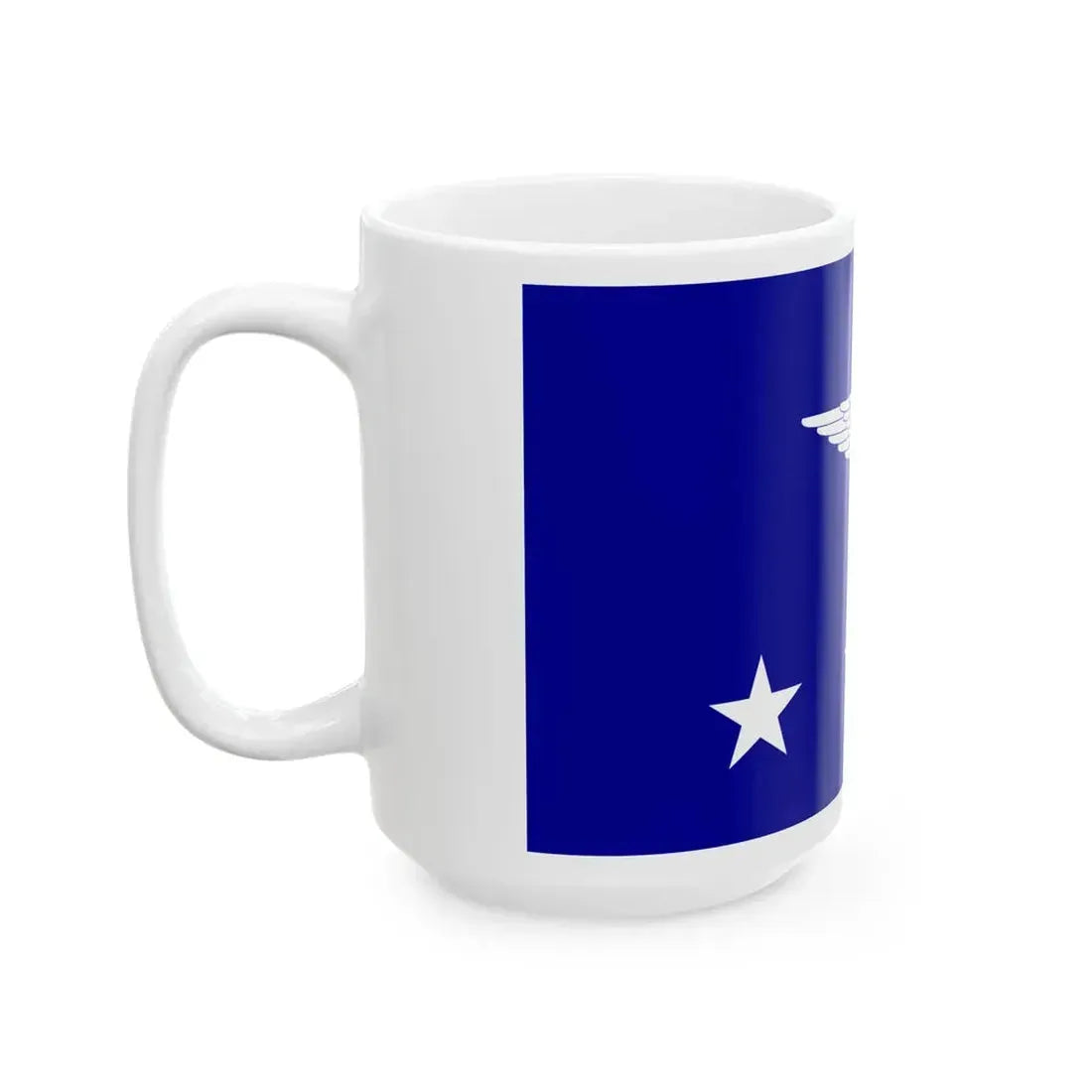 ROCAF Generals Flag 1937 (China) White Coffee Mug - Go Mug Yourself