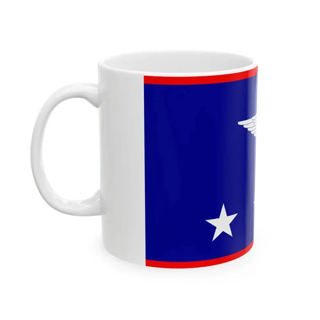 ROCAF Generals Flag 1948 (China) White Coffee Mug - Go Mug Yourself