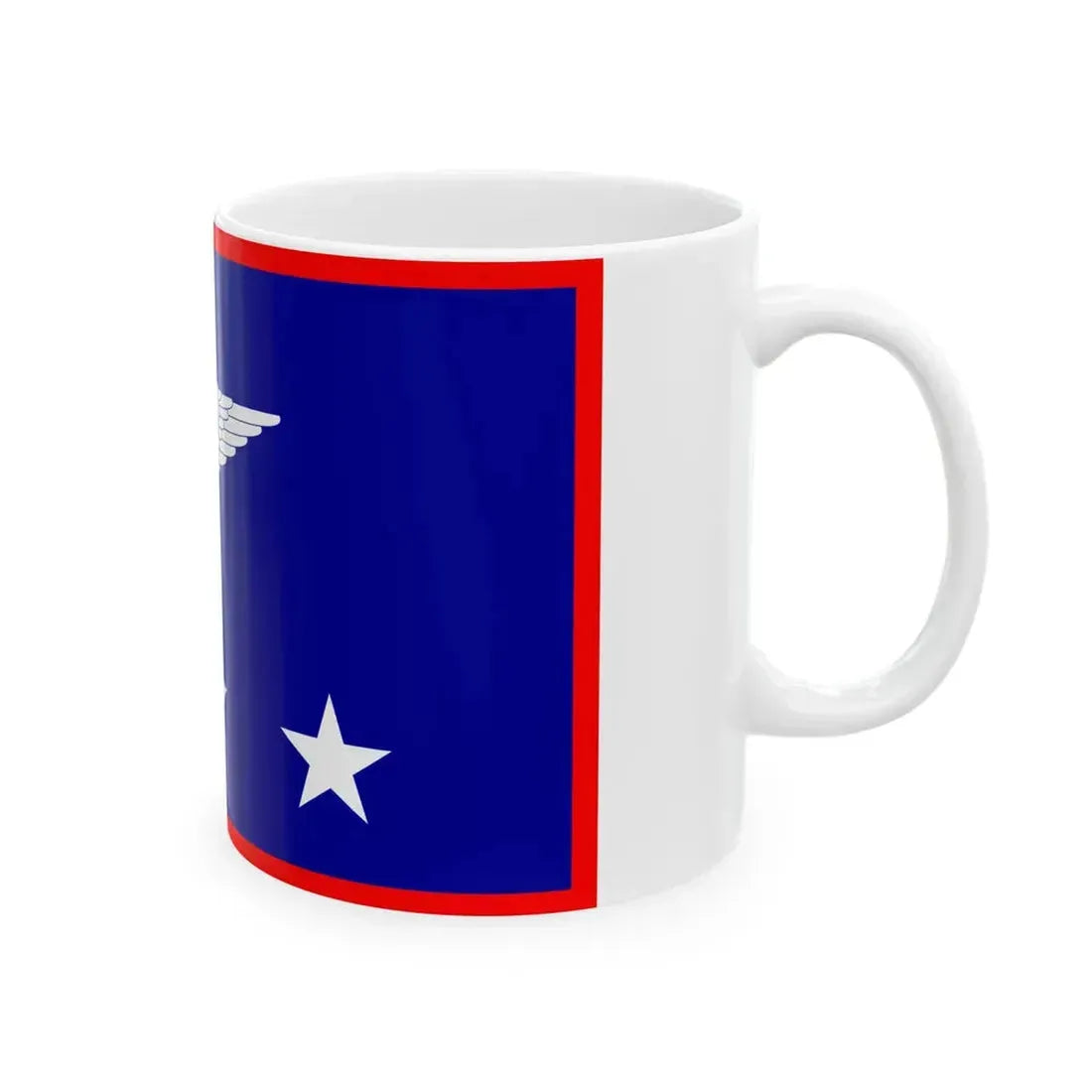 ROCAF Generals Flag 1948 (China) White Coffee Mug - Go Mug Yourself