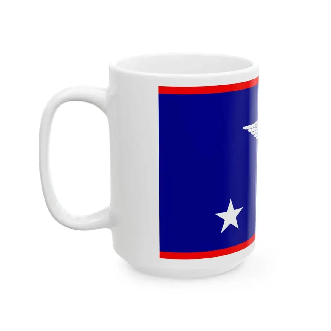 ROCAF Generals Flag 1948 (China) White Coffee Mug - Go Mug Yourself