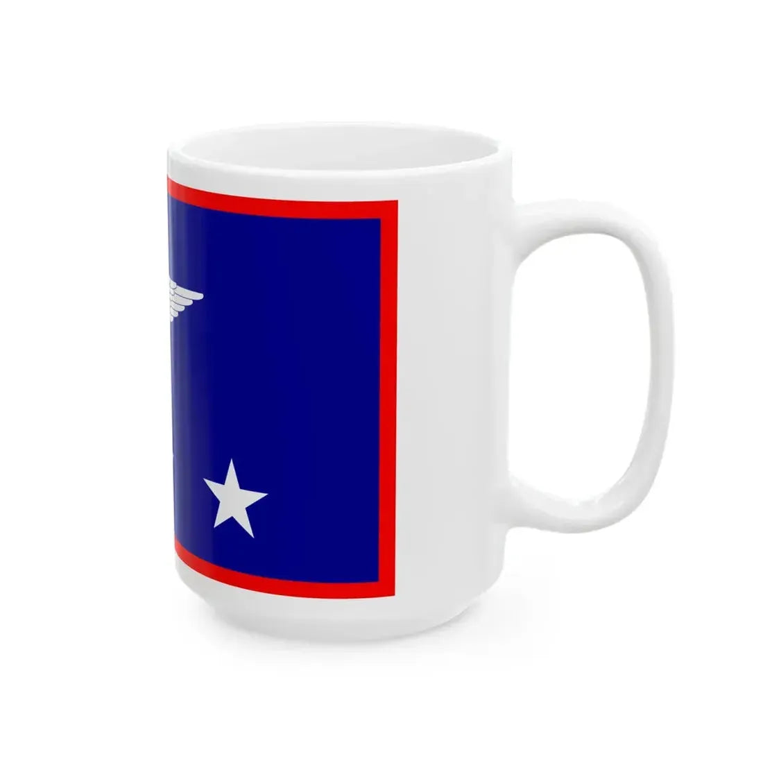 ROCAF Generals Flag 1948 (China) White Coffee Mug - Go Mug Yourself