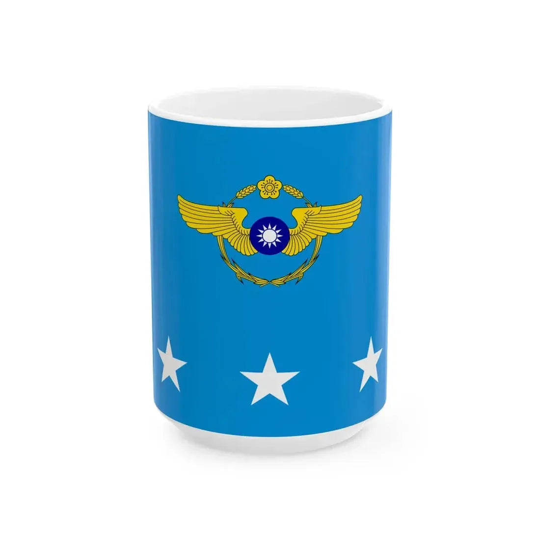 ROCAF Generals Flag 1962 (China) White Coffee Mug 15oz - Go Mug Yourself