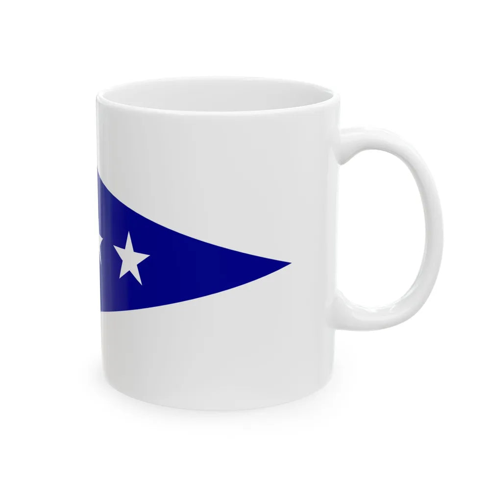 ROCAF Lieutenant Colonels Flag 1937 (China) White Coffee Mug - Go Mug Yourself