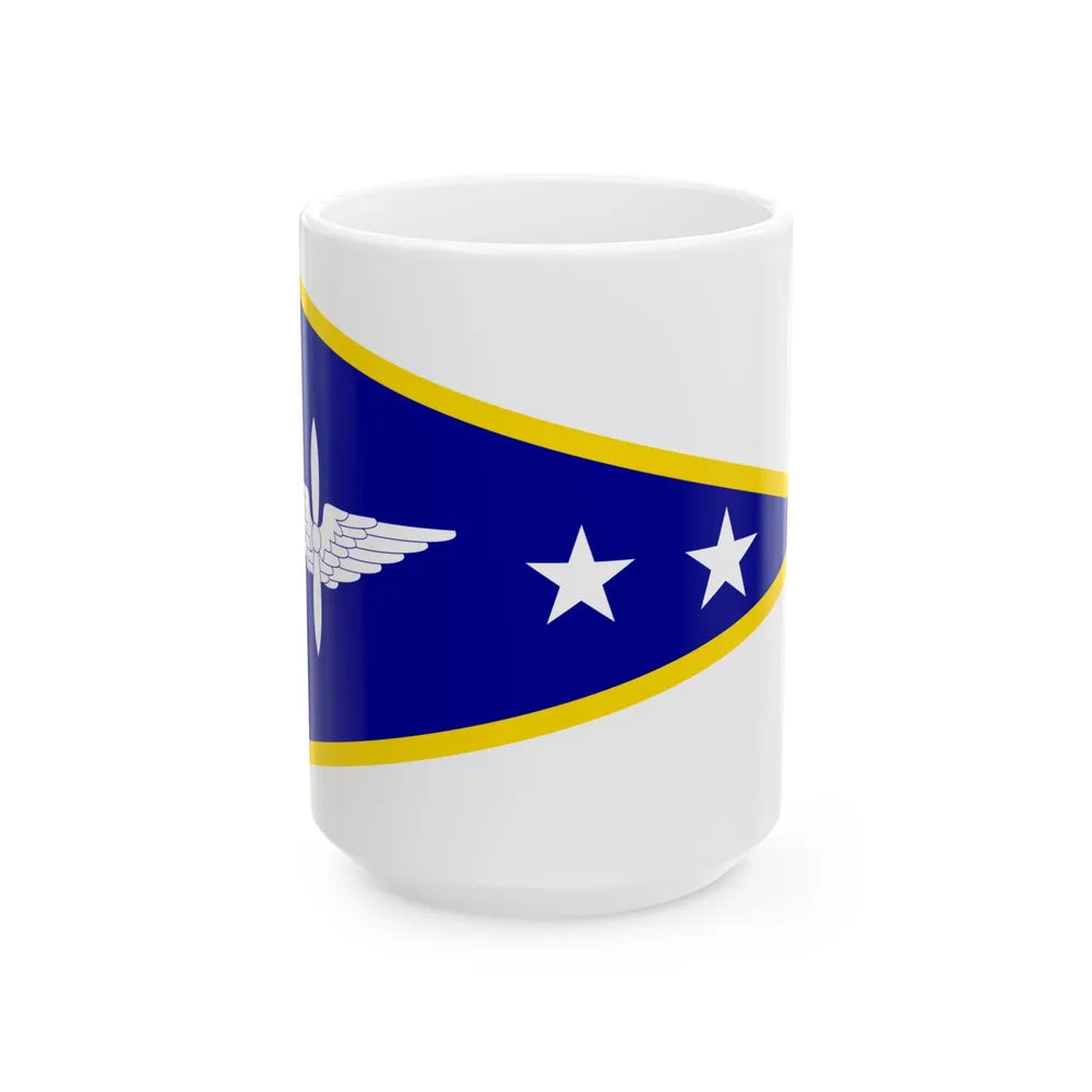 ROCAF Lieutenant Colonels Flag 1948 (China) White Coffee Mug 15oz - Go Mug Yourself