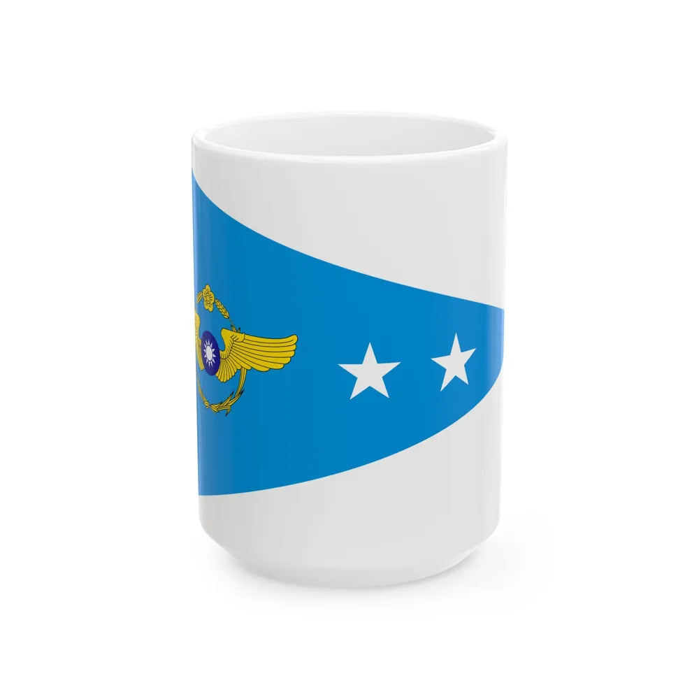 ROCAF Lieutenant Colonels Flag 1962 (China) White Coffee Mug 15oz - Go Mug Yourself