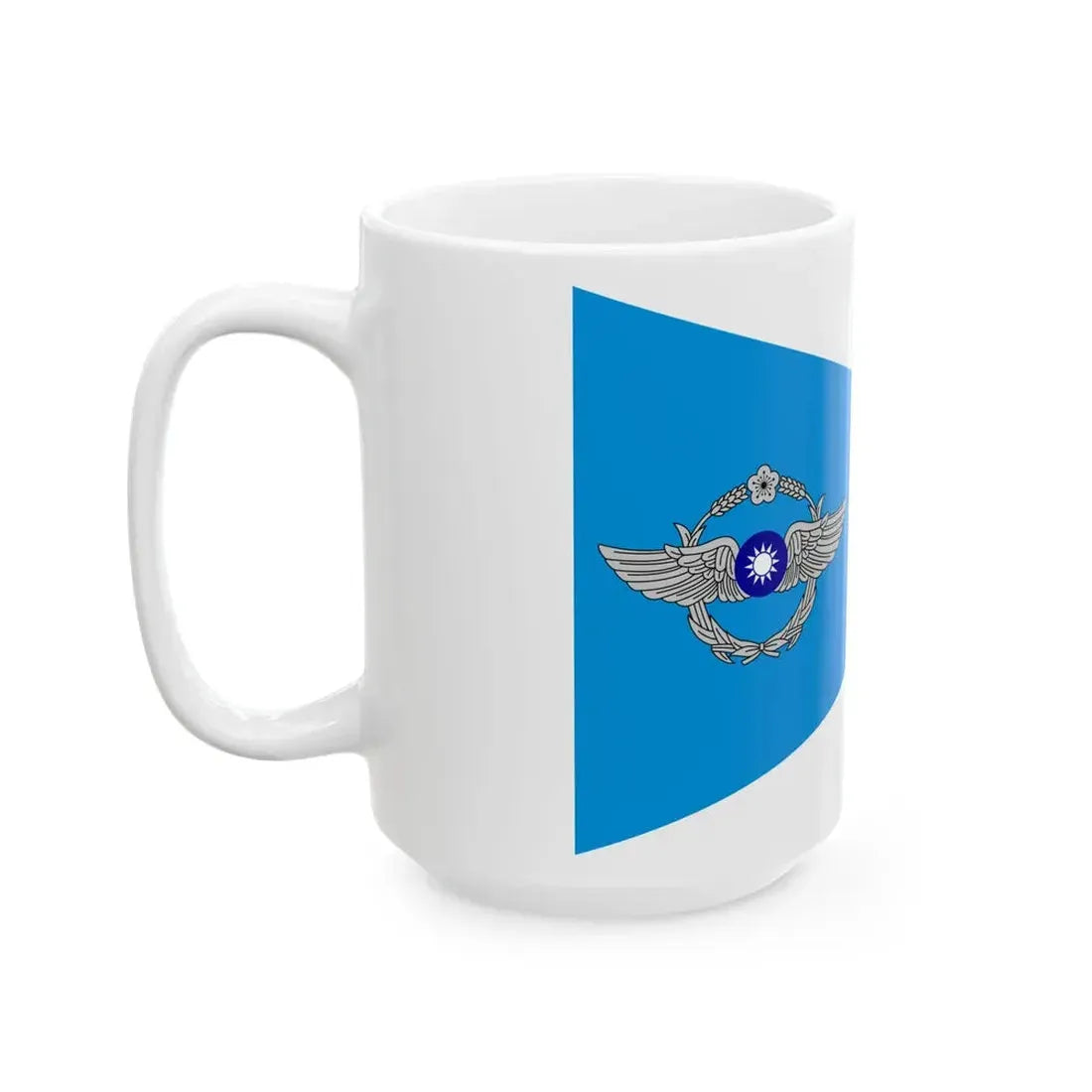 ROCAF Lieutenant Colonels Flag (China) White Coffee Mug - Go Mug Yourself