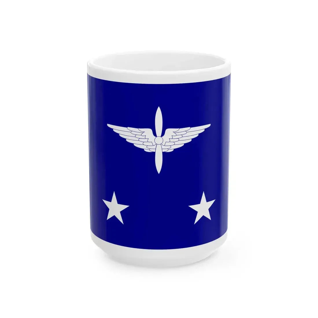 ROCAF Lieutenant Generals Flag 1937 (China) White Coffee Mug 15oz - Go Mug Yourself