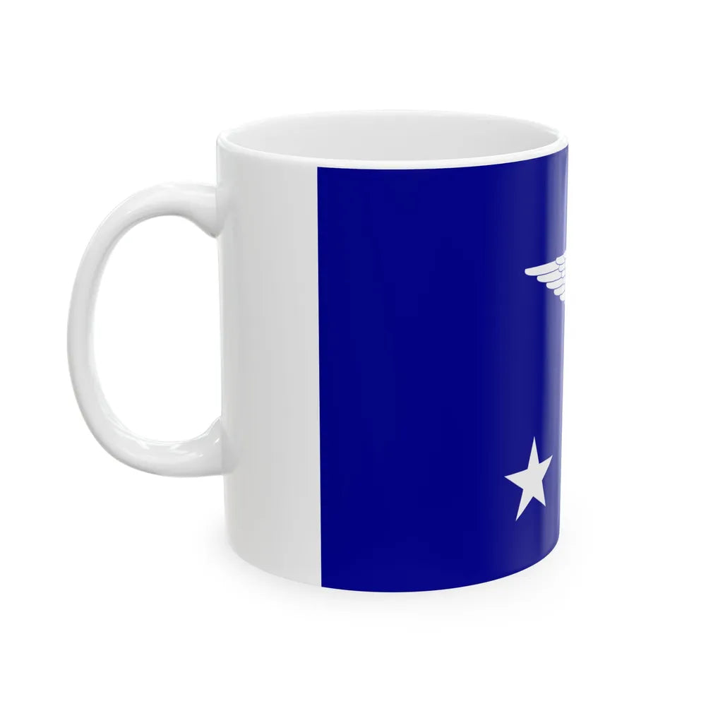 ROCAF Lieutenant Generals Flag 1937 (China) White Coffee Mug - Go Mug Yourself