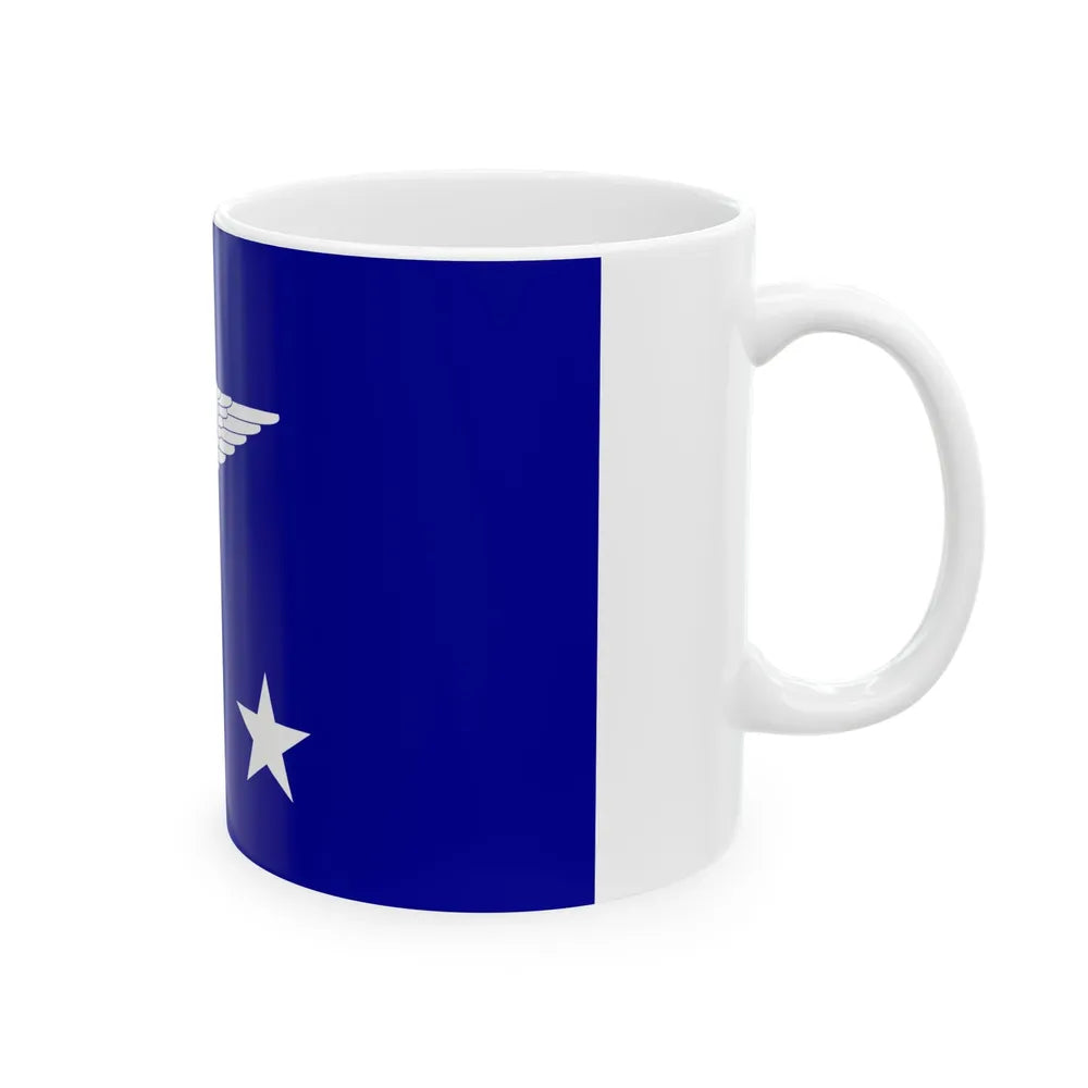 ROCAF Lieutenant Generals Flag 1937 (China) White Coffee Mug - Go Mug Yourself