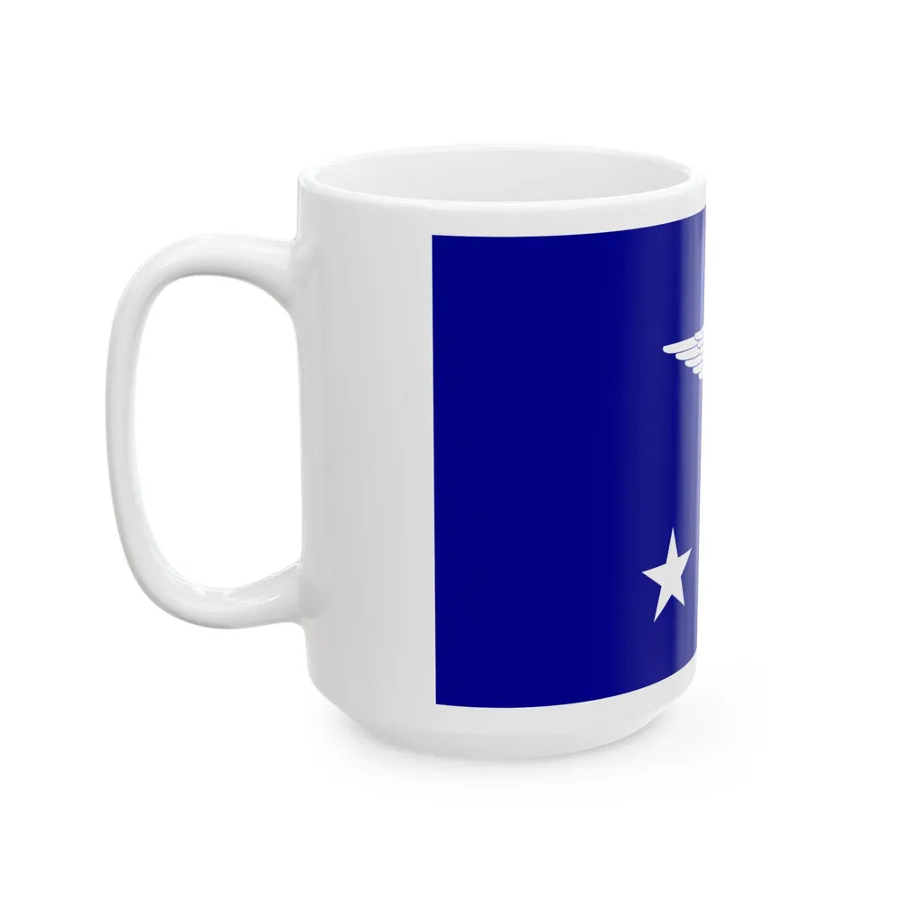 ROCAF Lieutenant Generals Flag 1937 (China) White Coffee Mug - Go Mug Yourself