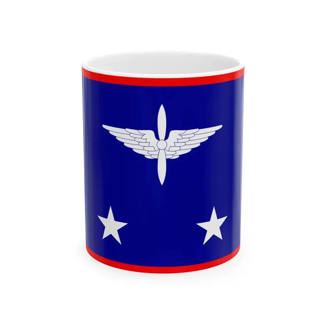 ROCAF Lieutenant Generals Flag 1948 (China) White Coffee Mug 11oz - Go Mug Yourself