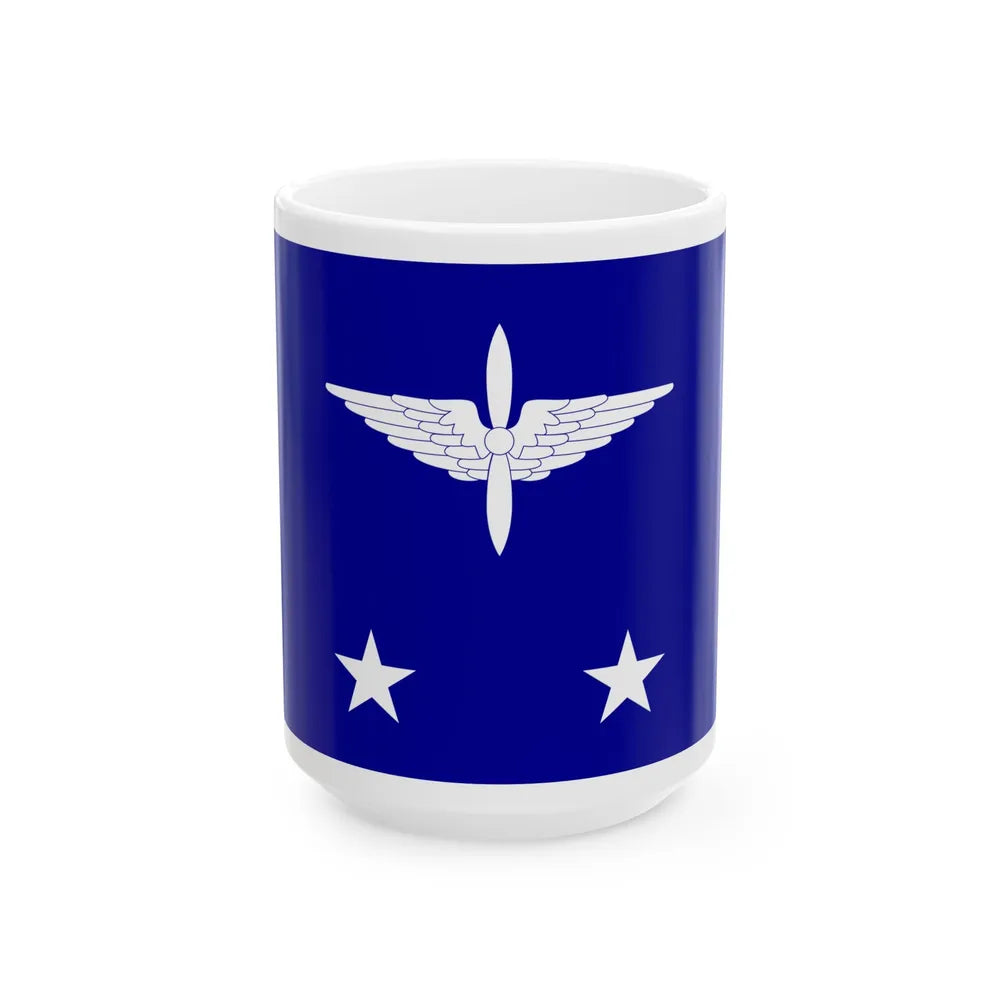 ROCAF Lieutenant Generals Flag 1958 (China) White Coffee Mug 15oz - Go Mug Yourself