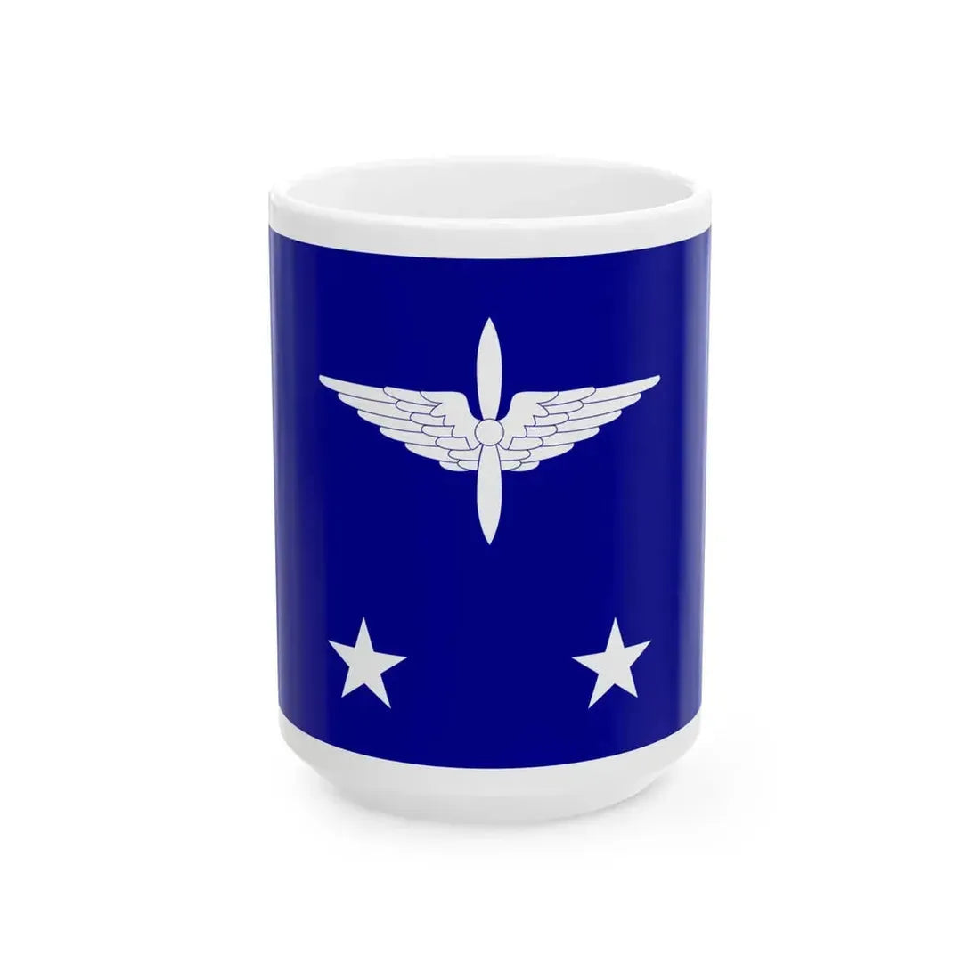 ROCAF Lieutenant Generals Flag 1958 (China) White Coffee Mug 15oz - Go Mug Yourself